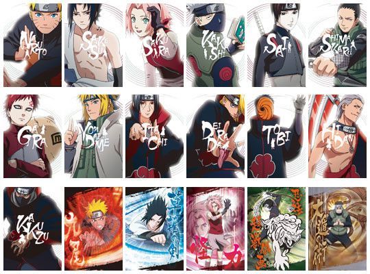 personnage shippuden
